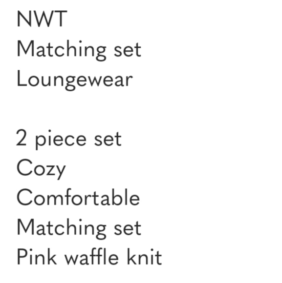 Lounge Wear Set,Matching Top And Short,Comfortable, Cozy, Matching Pink Size Lg - Picture 5 of 5